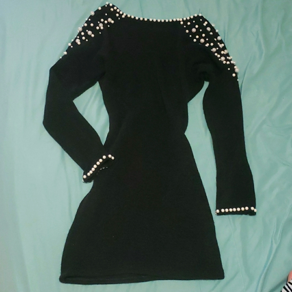 Mini black dress